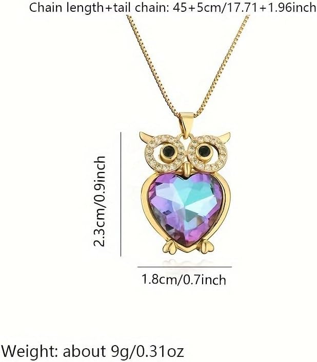 Yocoyee Dainty Owl Necklace for Women Wisdom Smart Animal Double Owls Pendant Necklace Jewelry Gifts - Image 4