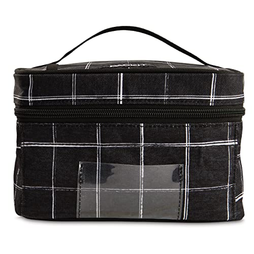 Image of PackIt(R) Freezable Bottle Cooler for Breastmilk and Formula, Black Grid, Built with EcoFreeze(R) Technology, Collapsible, Reusable, Zip Closure and Top Handle, Fits up to Four, 5 oz Bottles