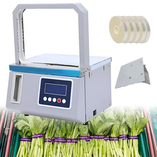 LADECNERHT Flejadora Automática Pequeña con Cinta OPP, Herramienta De Encuadernación Automática....