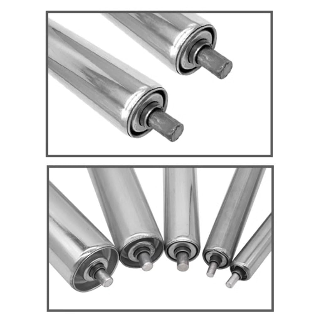 1 STÜCKE Schwerkraft-Förderrolle aus Edelstahl, Durchmesser 25 mm, 38 mm, 50 mm, 60 mm, Gesamtlänge 100 mm, 200 mm, 300 mm, 400 mm, 500 mm(38x350mm)