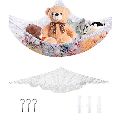 YAVO-EU Spielzeug Hängematte Kuscheltiernetz Ordentlich Aufbewahrung Spielzeugnetz Hängematte Netz für Kuscheltiere Spielzeug Spielzeug Organizer 213 * 150 * 150cm Cover