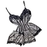 Aukbays Sexy Unterwäsche Für Damen Für Sex, Sexy Dessous Damen FüR Sex UnterwäSche Frauen und Slip Set Lingerie Unterwäsche Nachthemd Negligee String Reizwäsch Erotik Strapse Set Spitze BH und String