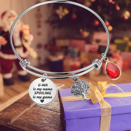 Image of CENWA Funny G-ma Gift G-ma Is My Name Spoiling Bracelet Grandma Christmas Birthday Present Mothers Day Gift (G-ma Is My Name Br)