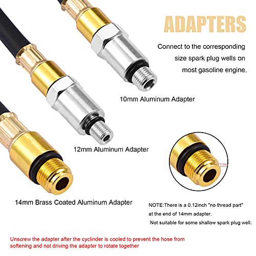 Cheinauto Cylinder Leak Down Tester Engine Compression Diagnosis Tester Kit Dual Pressure Gauges Engine Compression Leakdown Detector Leakage Test Set For Gasoline Engine #TOP4