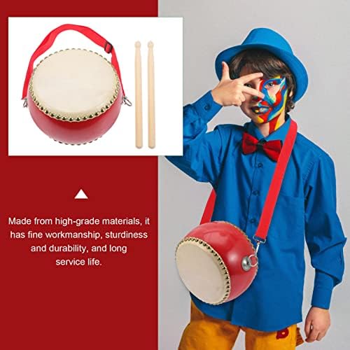 Kids Educational Toys Kids Drum Percussion Instrument Toy: 1 Set 5in Cowhide Marching Drum Set Wooden Drum Sticks Toy Musical Instrument for Toddlers Children Kids Musical Toys 8 51FCZfXQu0L. AC