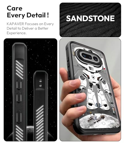 Image of KAPAVER Astro Big Eyes Back Cover Case for Nothing Phone 4a | Nothing Phone 4a Back Cover (Nova White)