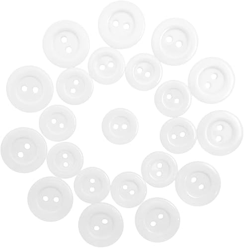 ButtonMode Botones de bata de laboratorio (se adapta a AllHeart, Dickies, higos, manos curativas, Landau Labcoats) con 2 agujeros, juego de 22