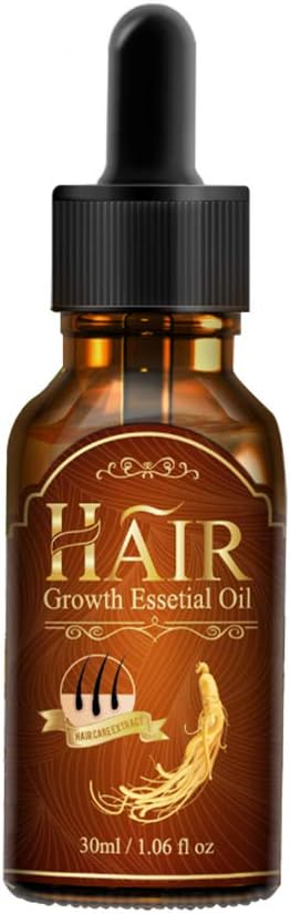Bestidy Hair Growth Essential Oil Fleeceflower Root Ginger Extract Hair Care Serum Stops Hair Loss Promotes Hair Regrowth Topical Treatment for Thinning Hair for Women & Men