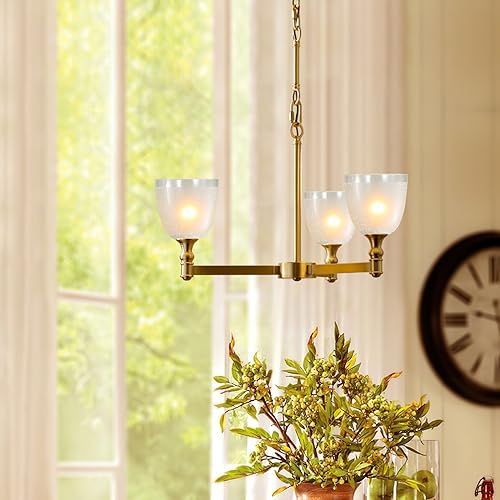 Image of 3-Pack White Linen Frosted Bell Glass Shade Replacements, Ceiling Fan Light Covers Glass Globes Lampshades for Chandelier Vanity Lights Wall Sconces, 1.61 inch Fitter Size, 5 inch high x 4.7 inch diameter