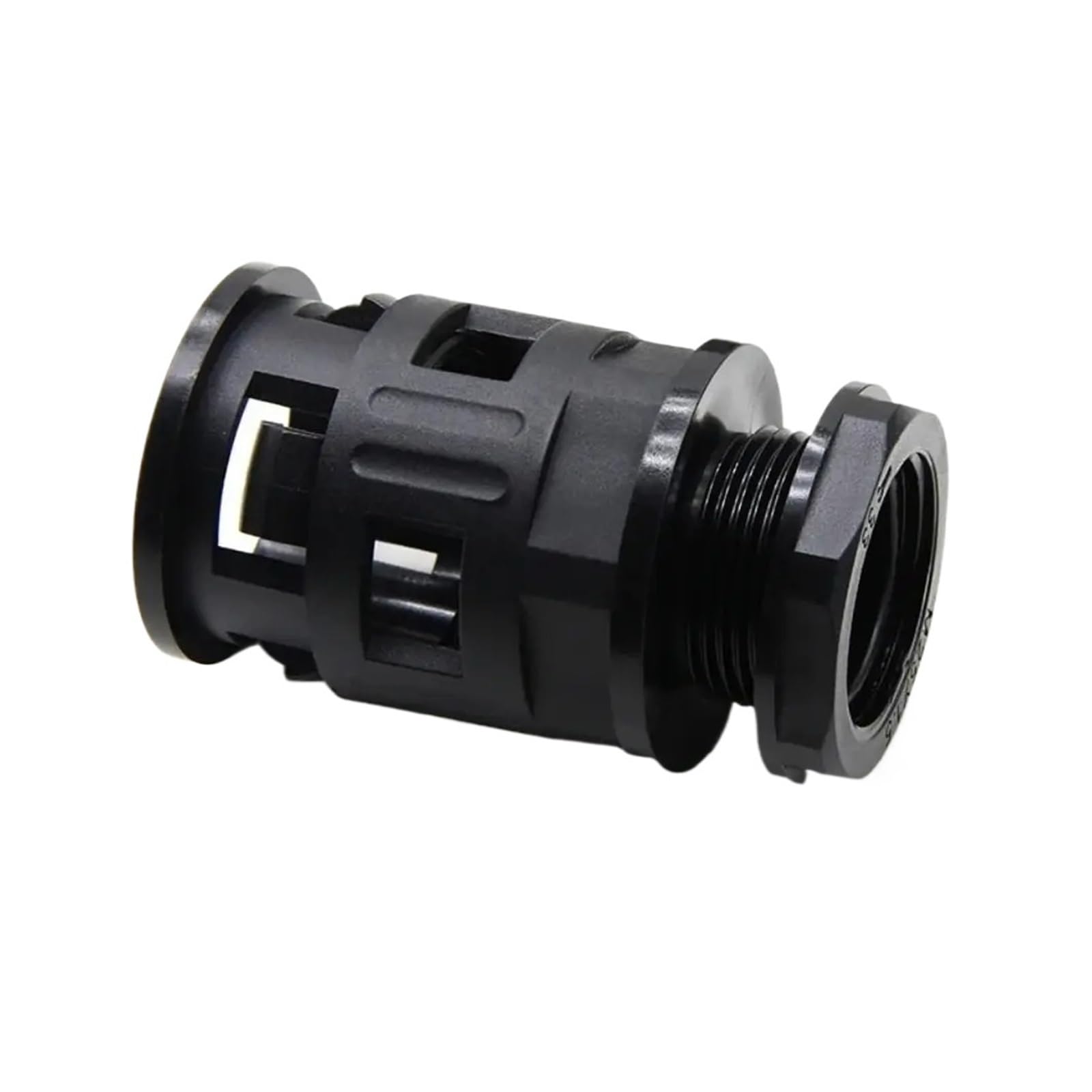 SHGUOMSC Corrugated Tube Joints 10PCS AD13 Plastic Pipe Connector Black Multisize Nylon PP Fitting(AD13 M18)