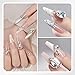 BORN PRETTY Rhinestone Glue Gel for Nails,30g Super Strong Adhesive Nail Art Glue Gel,Clear No Wipe Nail Gem Glue for 3D Sculpting Nails Art Design Chrome Powder Decor,U V/LED Cured Need