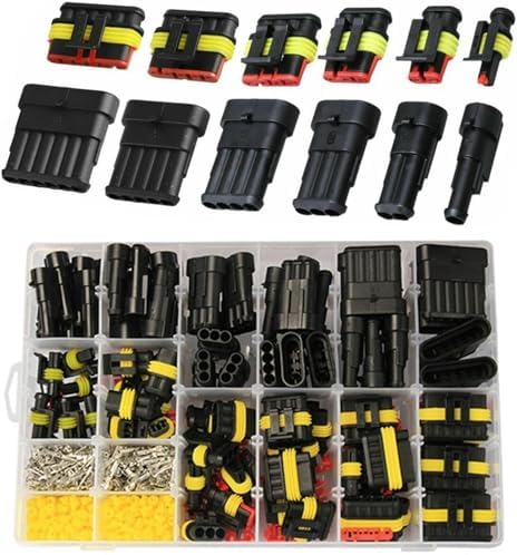 LONENESSL 708PCS Car Connectors, Car Electrical Wire Connector Terminals Plug Kit,1/2/3/4/5/6 Pin Way Automotive Electrical Plugs and Connectors for Motorcycle Scooter Car Truck Boats