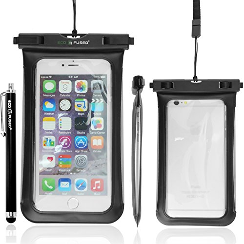 Waterproof Carrying Case - IPX8 - Protects Against Water and Dirt - Up to 5.5” Screen Size - iPhone X, 8, 8 Plus, 7, 7 Plus, SE, 6S, 6, 5s, 5 - Samsung S8, S7, Edge, S6, Edge, S5, S4, Note 8, 5, 4