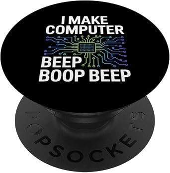 I Make Computer Beep Boop Beep Network Engineer PopSockets Adhesive PopGrip