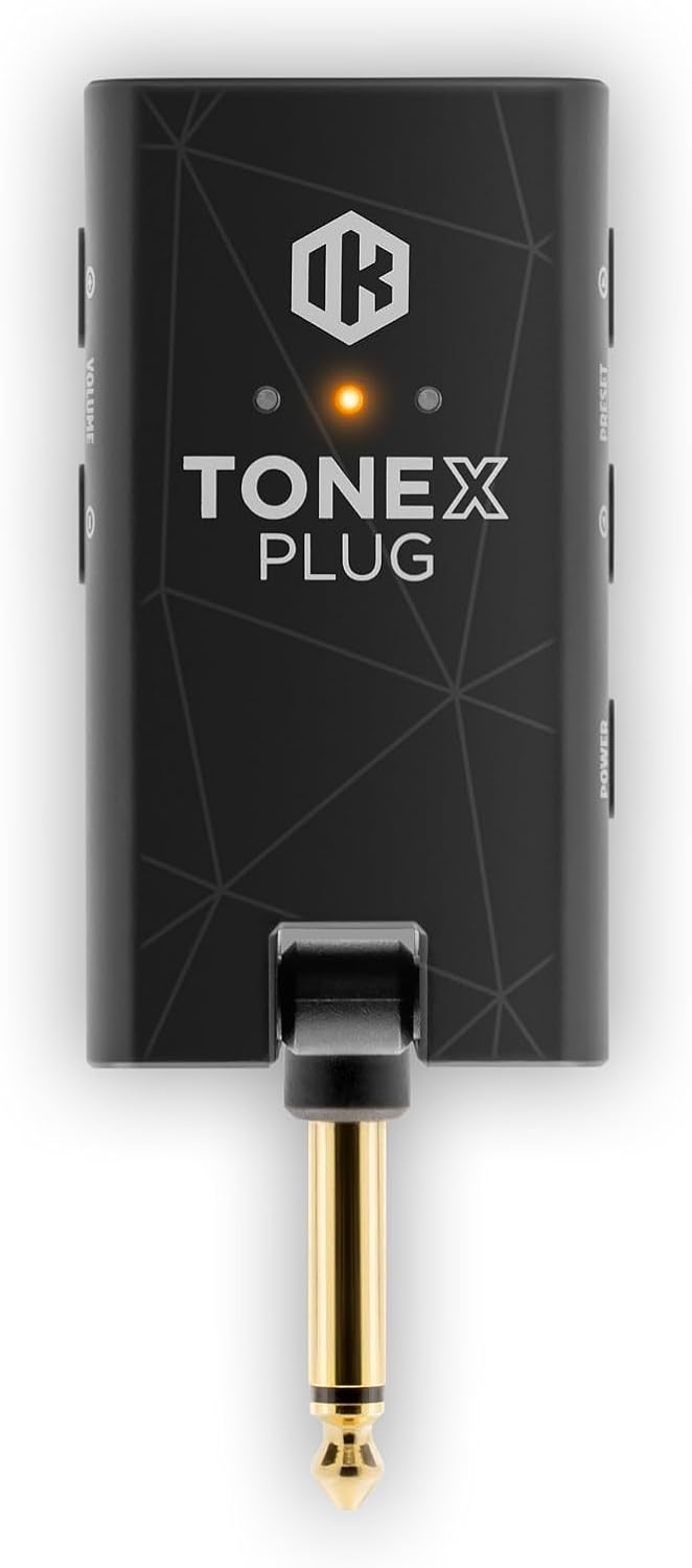 IK Multimedia TONEX Plug: Portable AI-Powered Guitar & Bass Headphone Amplifier with 40,000+ Tone Models, USB-C Audio Interface, Bluetooth Streaming & Silent Practice Tool