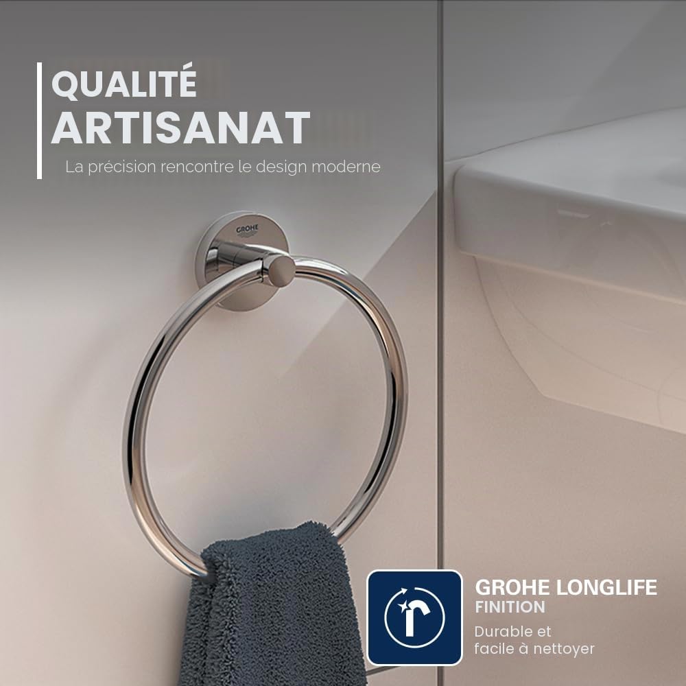 GROHE Anneau Porte-Serviettes Essentials 40365001 (Import Allemagne)