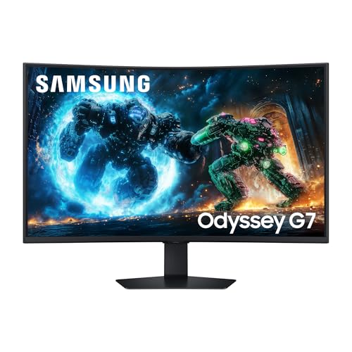 Samsung 37 Zoll Odyssey G75F 4K UHD Curved Gaming Monitor, 3840 x 2160, 165 Hz, 1 ms (G/G), 1000R, VESA DisplayHDR 600 HDR10+, AMD FreeSync Premium Pro, Auto Source Switch+, Core Sync, LS37FG756EUXEN