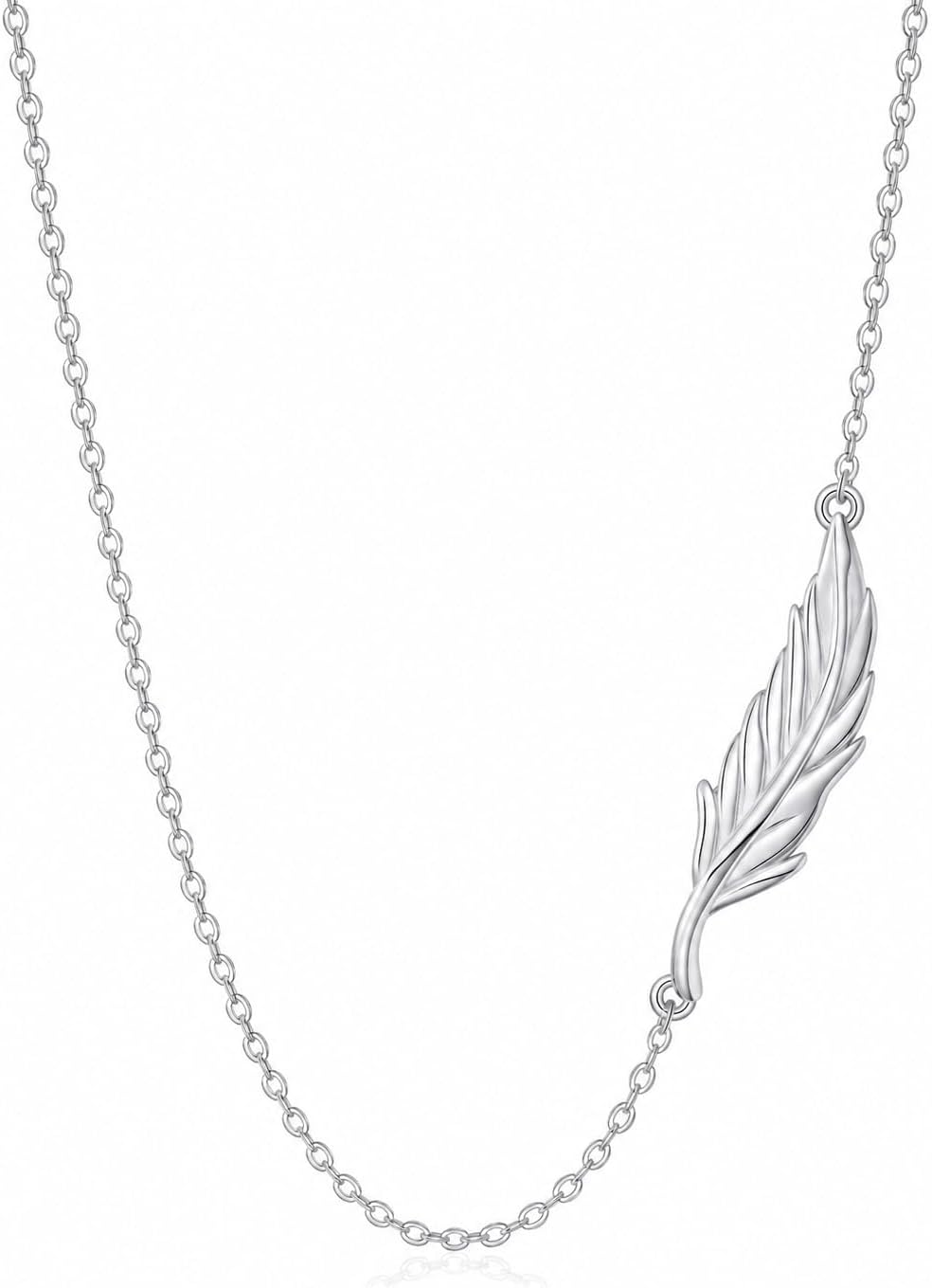 YYB Anchor/Airplane/Feather/Arrow Necklace for Women 925 Sterling Silver Sideways Necklace Adjustable Chain Choker Summer Jewelry Birthday Anniversary Mothers Day Gifts for Mom Her Sister Girlfriend