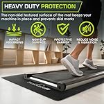 ProsourceFit Treadmill & Exercise Equipment Mats, Folding (7’L x 3’W x ¼”T) High Density PVC Floor Protector - Image 5