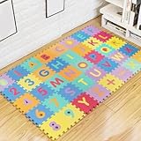 Éducatif et amusant : dotés de couleurs primaires vives avec des lettres et des chiffres éclatants, ces tapis de sol pour bébé sont conçus pour stimuler le développement de la petite enfance de votre bébé..Ils aident votre enfant à apprendre par le jeu, en favorisant la reconnaissance des lettres, des chiffres et des couleurs..Cet aspect interactif fait de ces tapis non seulement un espace de jeu sécurisé mais aussi un outil pédagogique.