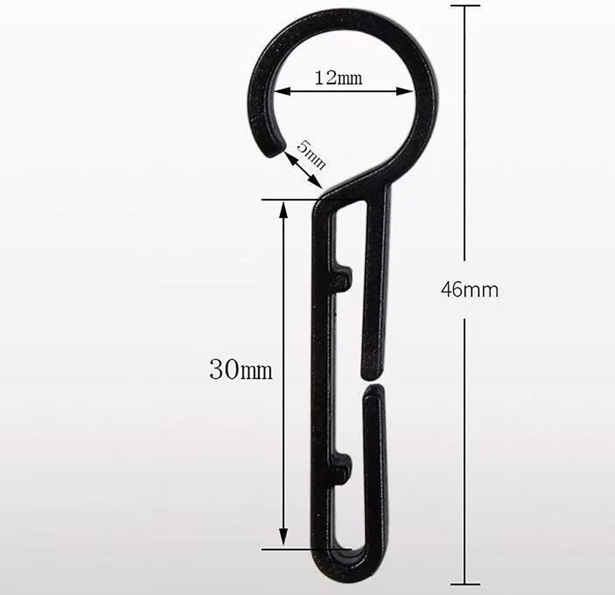 20PCS Black Helmet Headlamp Hooks Hardhat Clips Headlamp Clips Hook Hard Hat Light Clips Hardhat Headlamp Accessory for Various Helmets, Safety Cap, Hardhat