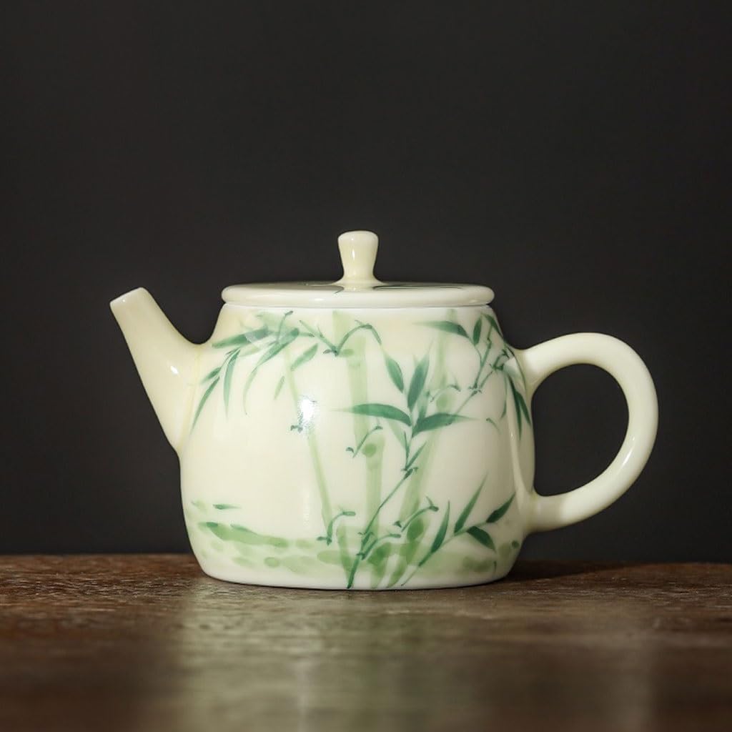 Ceramiczny czajniczek ręcznie malowany czajniczek pojedynczy ceramiczny zaparzacz do herbaty z pokrywką chiński styl herbata picie popołudniowej herbaty czajniczek dzbanek do herbaty ceramiczny