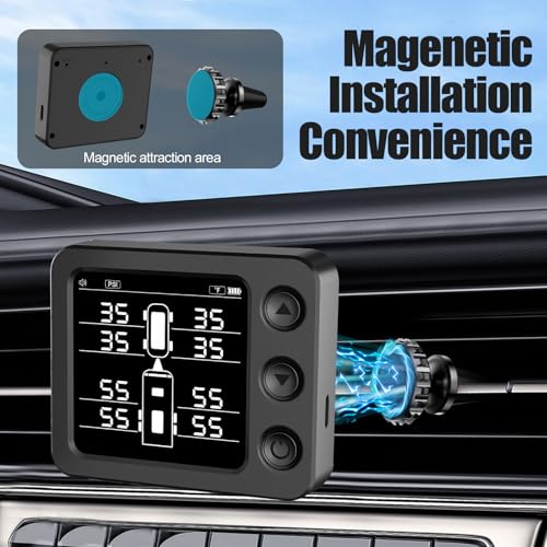 FIRE BULL Wireless Tire Pressure Monitoring System, 2.46" Colorful HD Display TPMS with 4 External Sensors, Real-Time Tire Pressure & 6 Alarm Modes, Ideal for RV, Trailer, SUV, Truck & Daily Commuters by FIRE BULL - Image 6