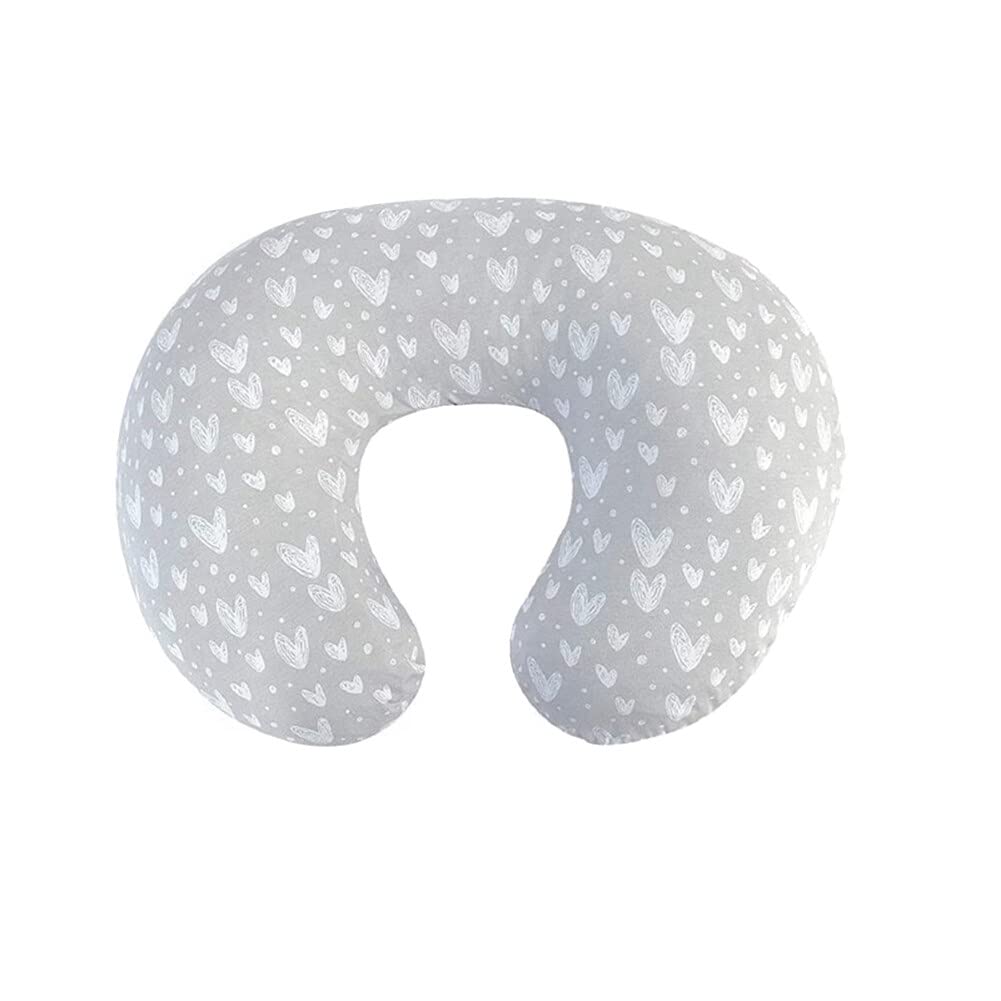 Uposao Baby Nursing Pillow Cover, Newborn U-Shaped Breastfeeding Pillowcase Cushion Cover Stretchy Replaceable for Infant Newborn Feeding Baby Boy and Girl,55x40CM