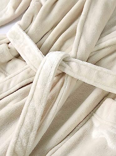 Artfasion Robes For Women With Hood Long Soft Warm Full Length Bathrobes Luxurious Plush Fleece Winter Robes #TOP2