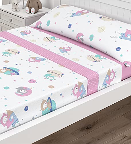 Victorio Lucchino Juego De Sábanas Infantiles Coralina, Térmica Para Invierno, Tacto Suave Modelo Planetas Rosa, 105 Cm Victorio Lucchino Juego De Sábanas Infantiles Coralina, Térmica Para Invierno, Tacto Suave Modelo Planetas Rosa, 105 Cm
