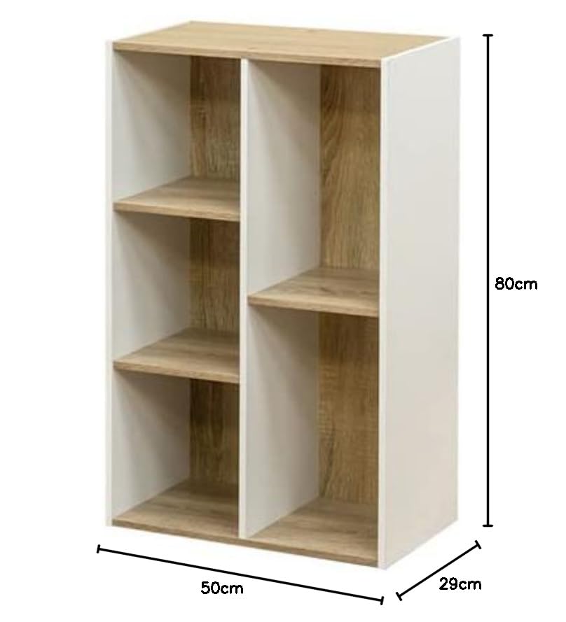 Amazon｜収納ラック オープンラック 棚 収納ボックス 3段+2段 木目柄