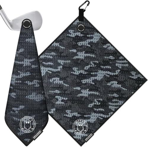 Ghost Golf Magnetic Towel, Greenside, Ultra-Absorbent Microfiber Golf Towel