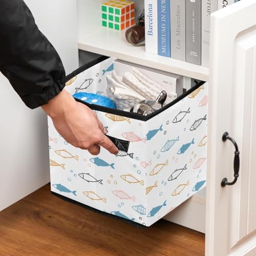 Boîte de rangement pliable en tissu pour éliminer le désordre des livres et vêtements