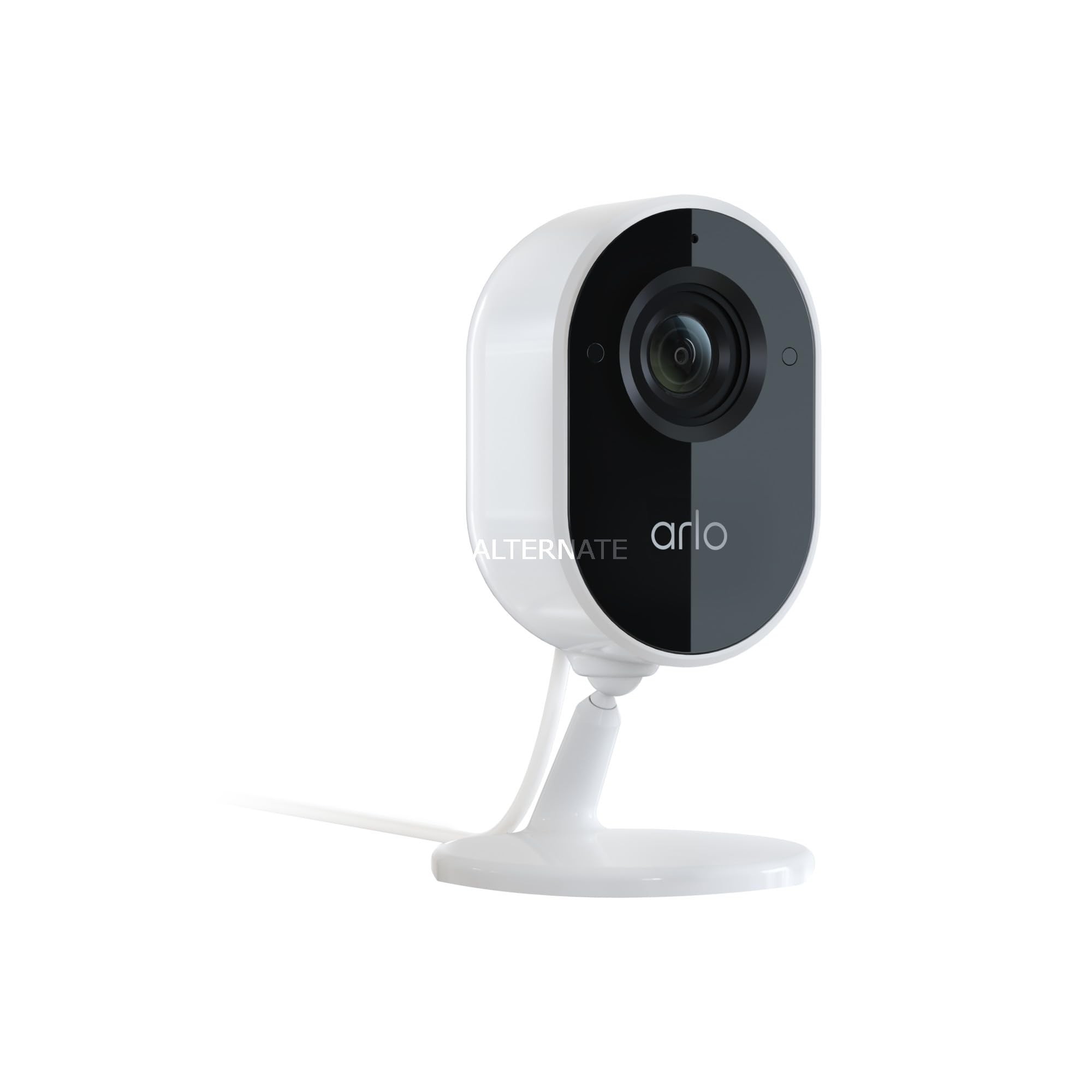Arlo Essential Compact Indoor Plug-in Smart Security Camera, 1080p