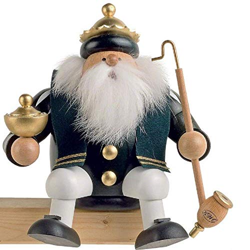 Preisvergleich Produktbild KWO Olbernhau Räuchermann Kantenhocker, Mehrfarbig, 17cm