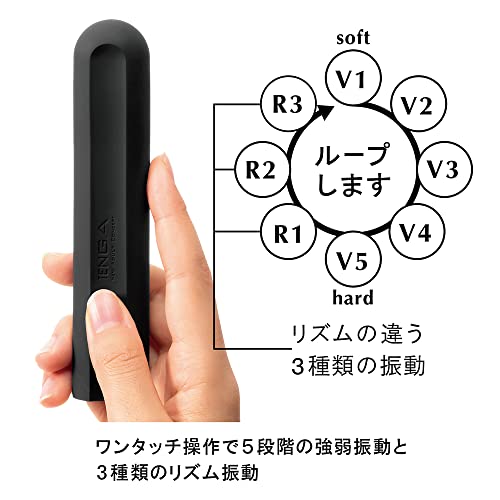 TENGA テンガ SVS -BLACK- 防水 充電式 バイブレーター - 画像3