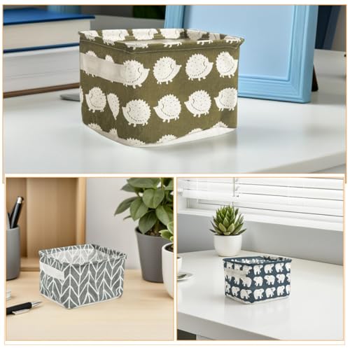 Cestas de lino con estampados de animales organizadores para crear el cuarto de tus sueños 4