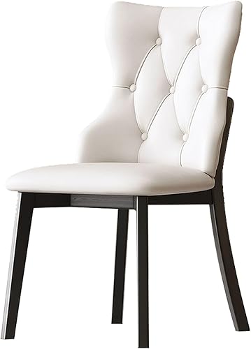 Miniatura 23 de JKGHK - Sillas de comedor, sillas de cocina tapizadas, silla de sala con respaldo y patas de madera, silla de sala de estar sin brazos para el Negro