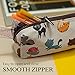 LParkin Cute Cat Pencil Case Make Up Case Cosmetic Bag Stationary Kawaii Pencil Box Pouch Teacher Gift Gadget Bag