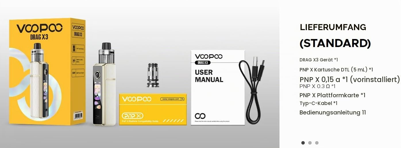 Voopoo Drag X3 Kit Glow Pink