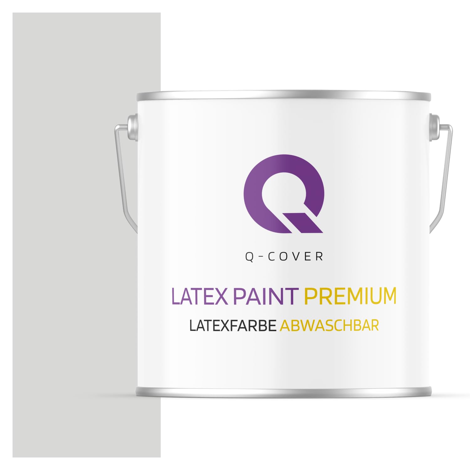 Peinture latex gris très mat 5L pour murs intérieurs ultra lavable