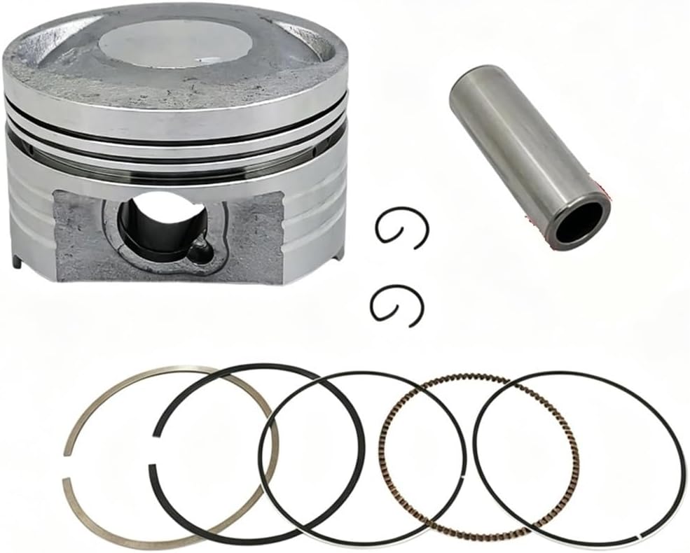 58.5mm Piston 14mm Pin Ring 0.8 * 0.8 * 2.0mm Set Kit Assembly Fit For JH125-19E CG133 CB133 125cc 133cc(Piston and Ring)