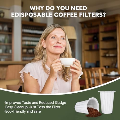 Filtres à café jetables K Cup papier blanc tasses réutilisables portion unique L - 7
