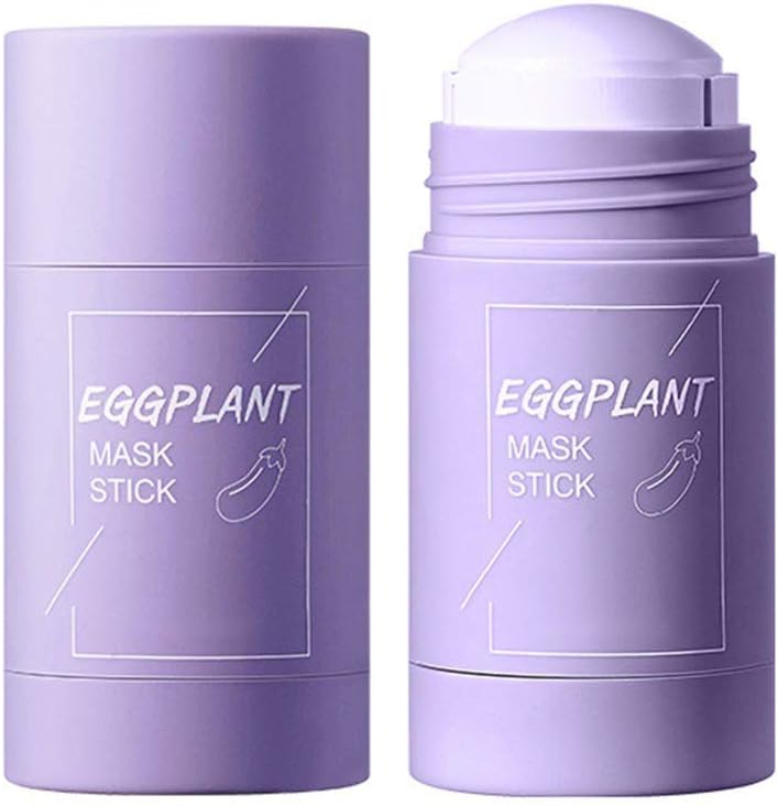 Eggplant Facial Cleansing Mask Stick,SUNSENT Facial Deep Cleansing Mask for Pore Cleansing,Facial Pore Minimizer Cleanser Mask