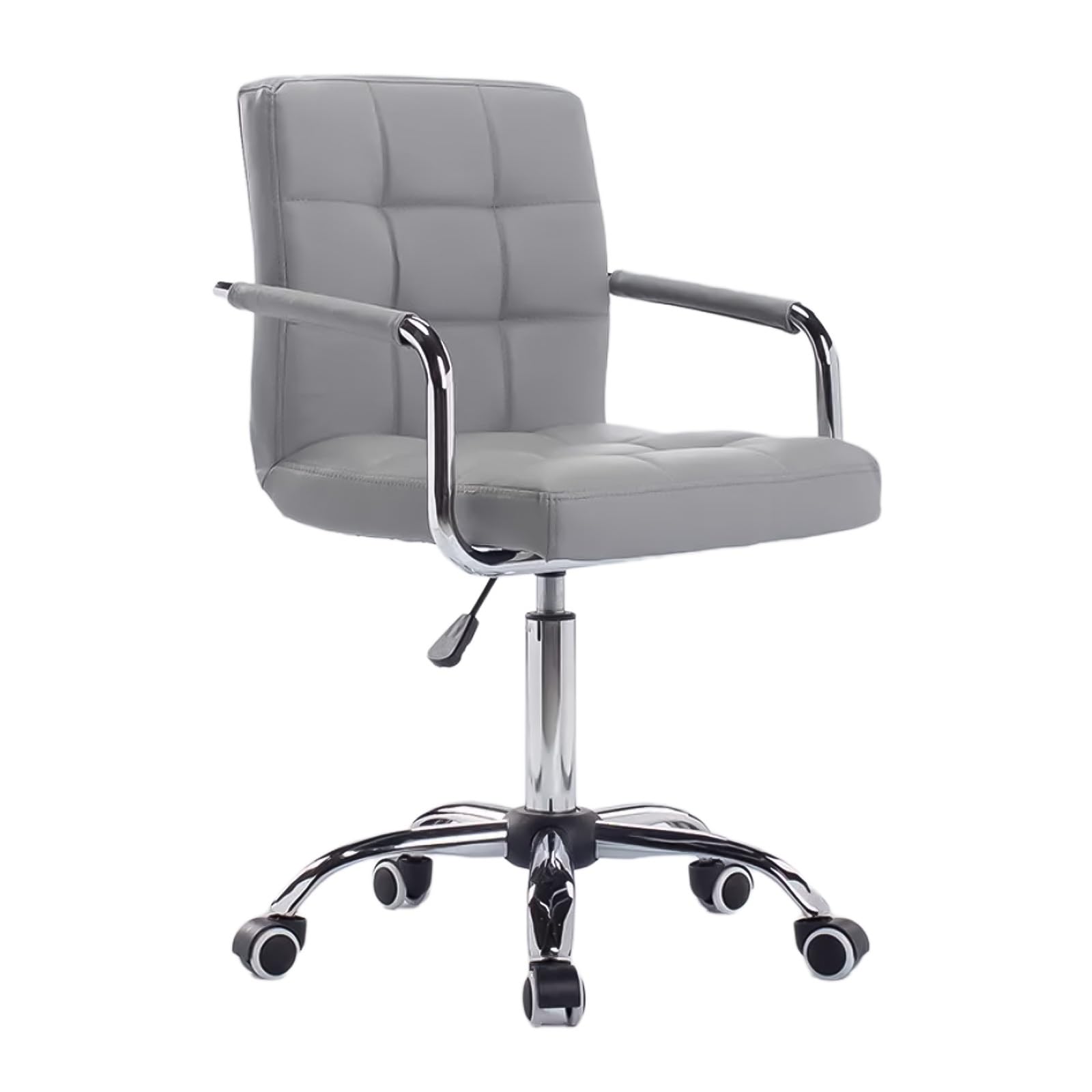 Chaise de bureau ergonomique contre le mal de dos avec accoudoirs en cuir