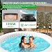Obqer Hot Tub Aufblasbar für 4 Personen Mit LED, 2400W In/Outdoor SPA Pool Winterfest Mit 120 LuftdüSen, Frostschutz, 799 Liter, Auslaufsichere, Energiesparend, Bubble Spa & Wellness Massage