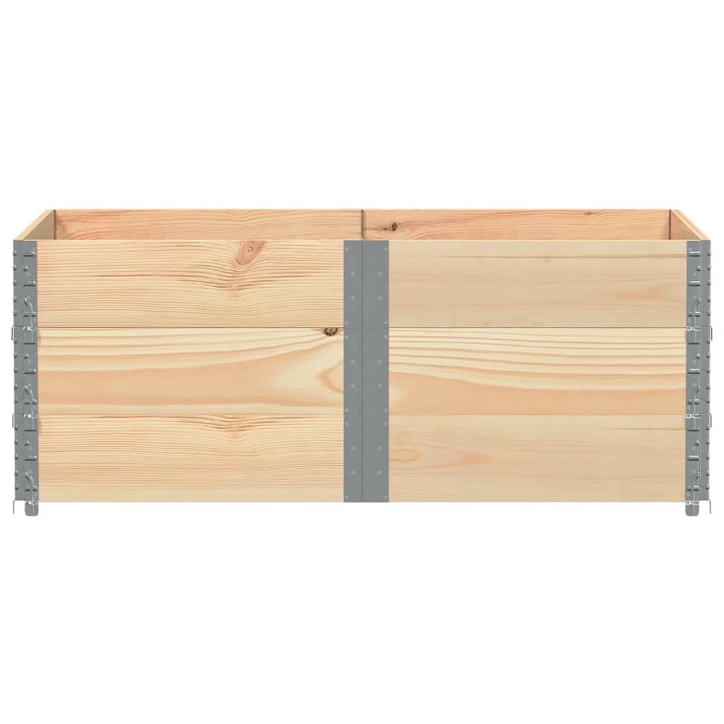 Paretali per Pallet 3 pz 150x100 cm in Legno Massello di Pino, Movimentazione di Materiali,Pianali di carico e Pallet, 36.5kg-3295382