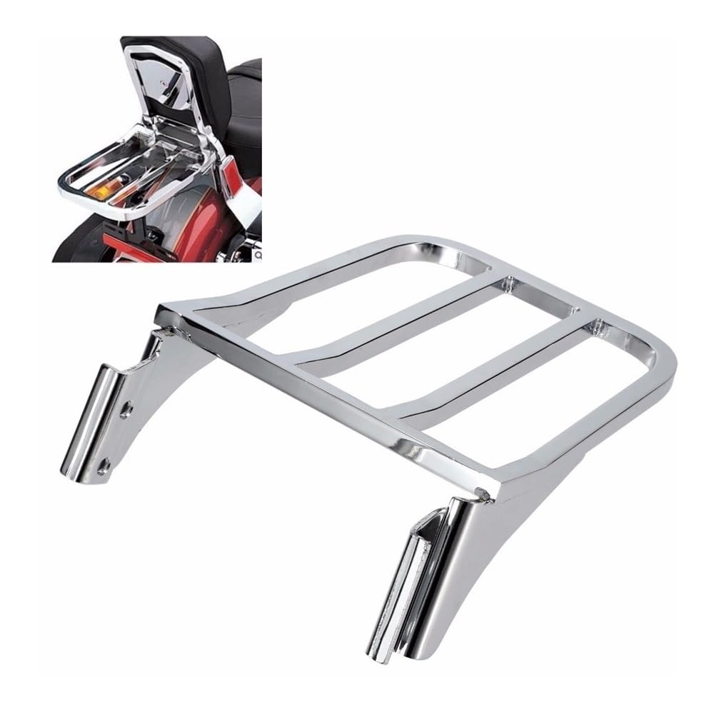 Porte-Bagages De Barre De Dossier Chromé pour Moto pour Fat&Boy FLSTF pour Heritage pour So&ftail FLST pour Dyna pour Sportster XL883 XL1200