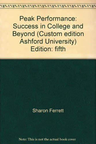 Peak Performance: Success in College and Beyond... 0073322067 Book Cover