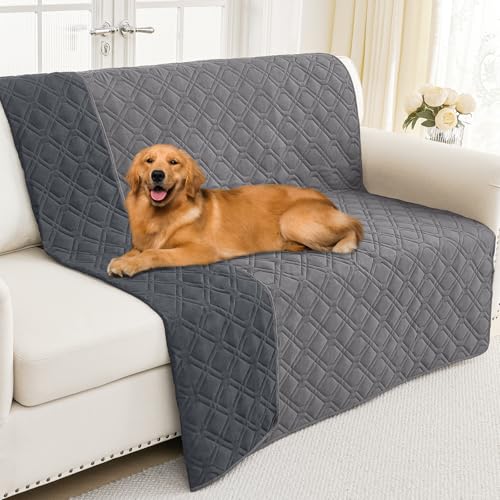 Smiry Reversible Waterproof Couch Covers for Sofa, Washable Dogs Pet Couch Covers for 3 Cushion Sofa...